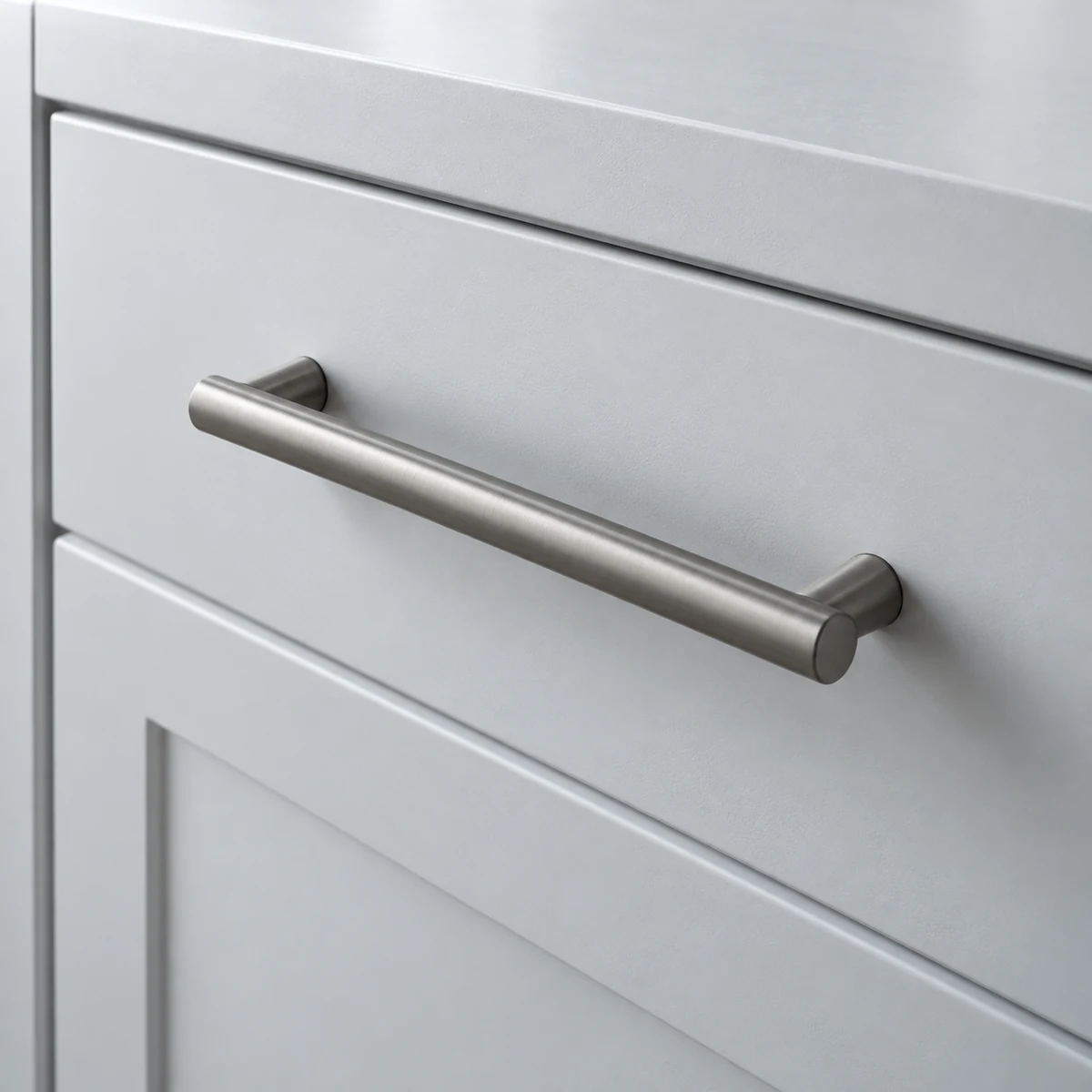 A cabinet handle detail