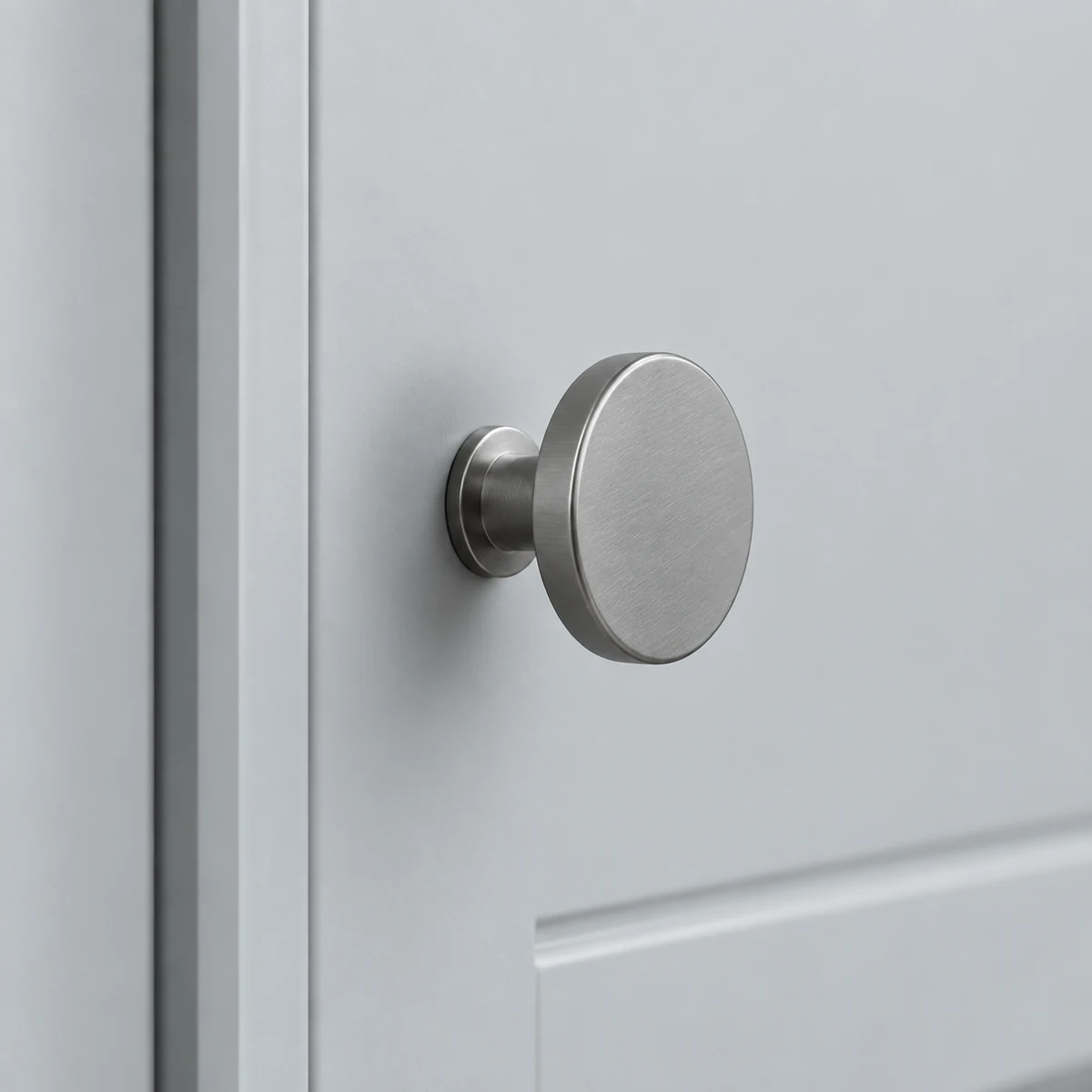 A door hardware detail