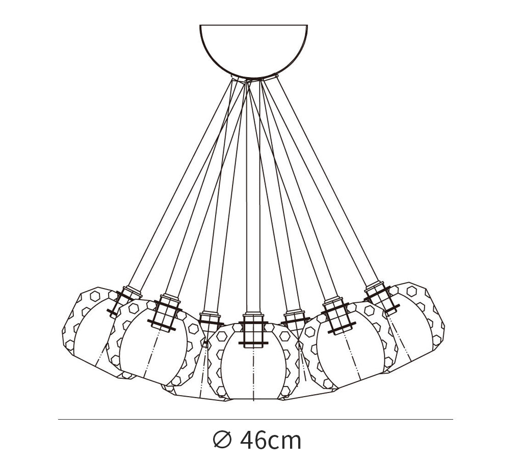 Boule De Cristal Flushmount